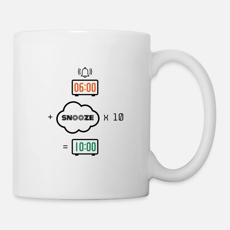 Snooze formule réveil - Mug blanc - blanc