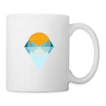 Cadeau souvenir souvenir fjord sunset Norvège - Mug blanc - blanc - Droite