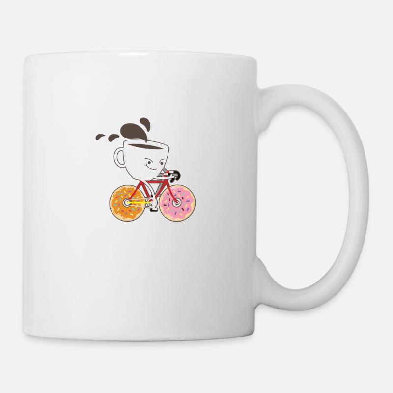 Café vélo vélo café VTT - Mug blanc - blanc