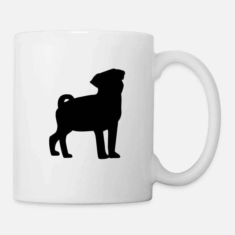 Mops - Tasse - Weiß