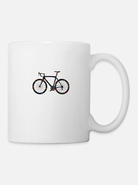 Vélo vélo vélo cadeau vélo de route - Mug blanc - blanc