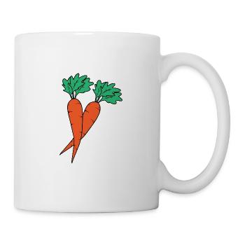 Carottes - Mug blanc - blanc - Droite