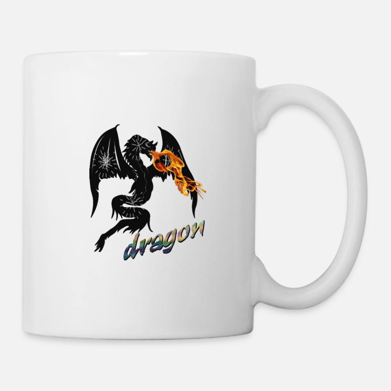 dragon (Dragon ardent) - Mug blanc - blanc