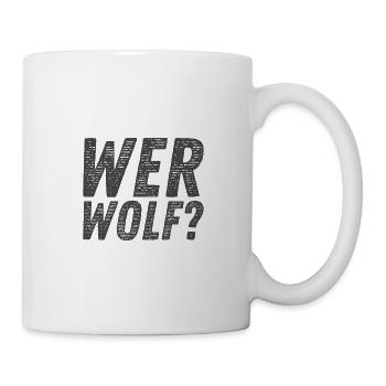Wer Wolf - Tasse - Weiß - Rechts