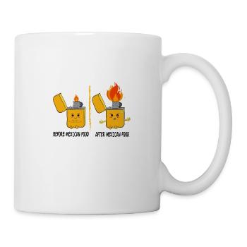 Lighter Gift Idea Mexico Sharp Food - Mug - white - Right