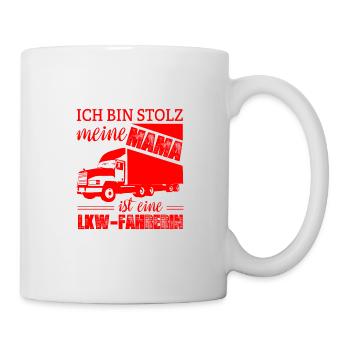 LKW Fahrerin Shirt · Trucker · Mama Geschenk - Tasse - Weiß - Rechts