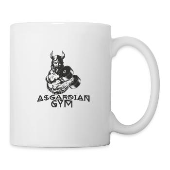 Asgardian Gym Wikinger Bodybuilding Geschenk - Tasse - Weiß - Rechts