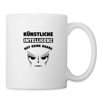 Glatze Haare Lustig Humor Witz Spruch Geschenk - Tasse - Weiß - Rechts
