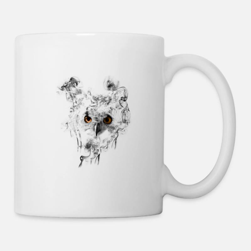 hibou - Mug blanc - blanc