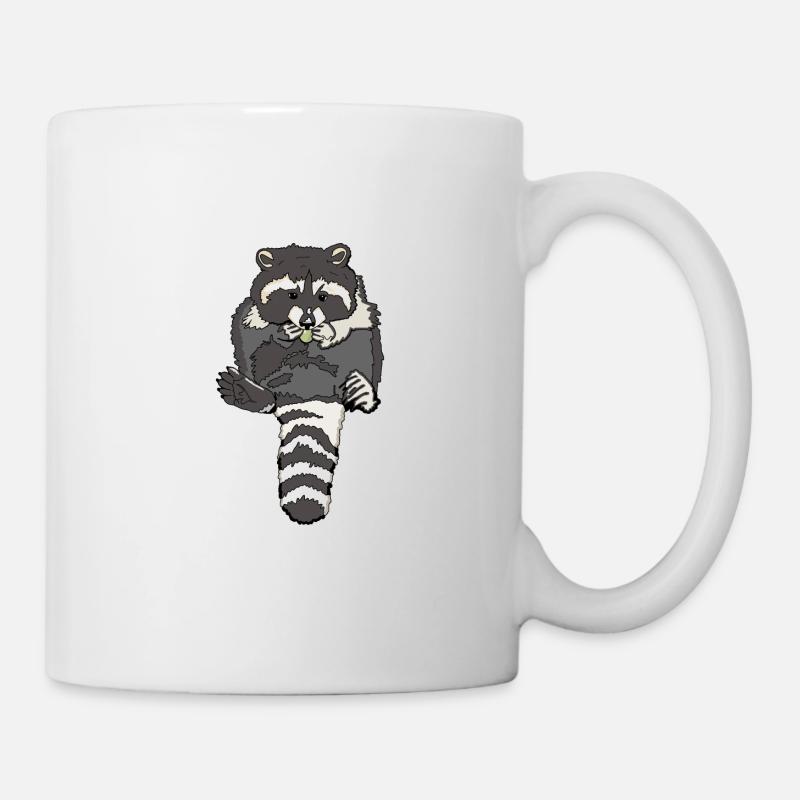 grignotant raton laveur - Mug blanc - blanc