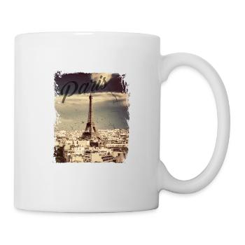 Paris Eiffelturm - Tasse - Weiß - Rechts