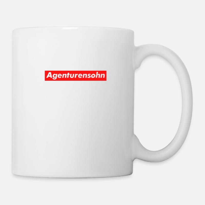 Agenturensohn Werbeagentur Werbung Agency Geschenk - Tasse - Weiß
