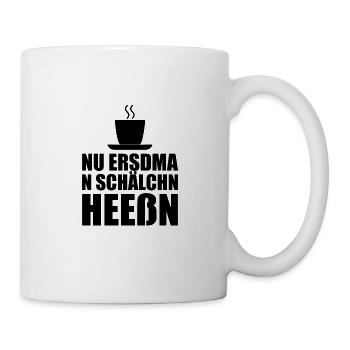 Drink coffee in Saxon dialect Saxony shirt - Mug - white - Right