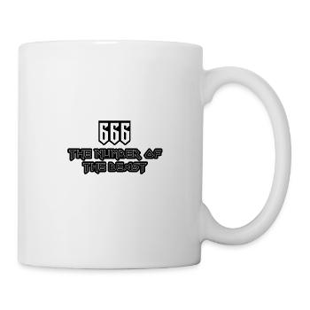 666 the number of the Beast - Mug - white - Right