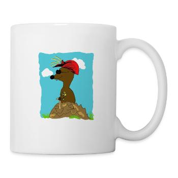 blinde maulwurf - Tasse - Weiß - Rechts