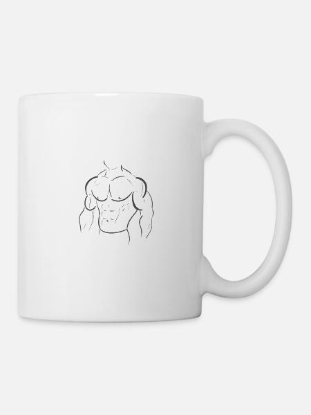 Bodybuilder - Tasse - Weiß