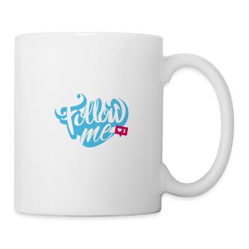 Follow me - Tasse - Weiß - Rechts