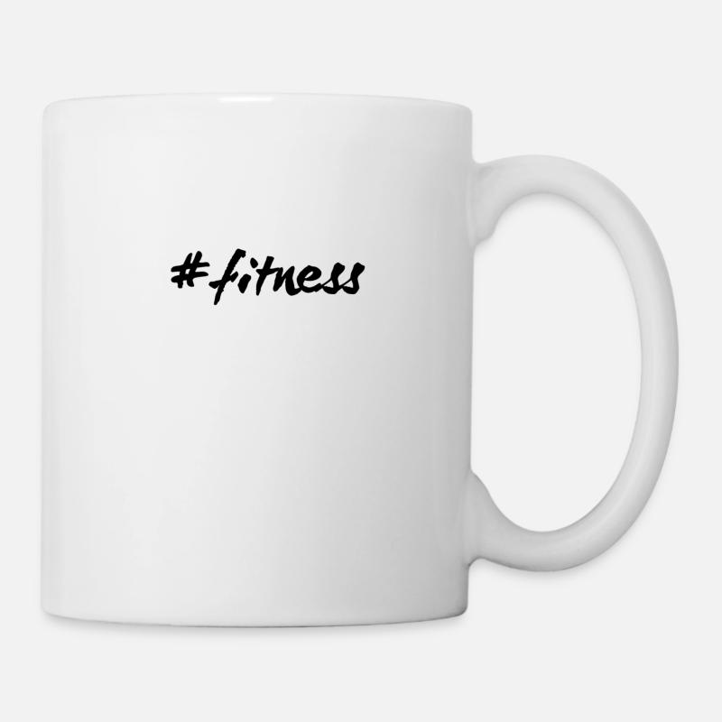 #fitness - Mug - white