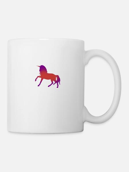 licorne - Mug blanc - blanc