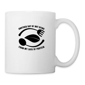 VEGAN shirt · Vegan logo · Gift - Mug - white - Right