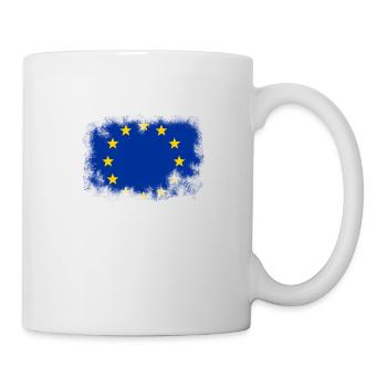 Drapeau Europe drapeau européen cadeau - Mug blanc - blanc - Droite