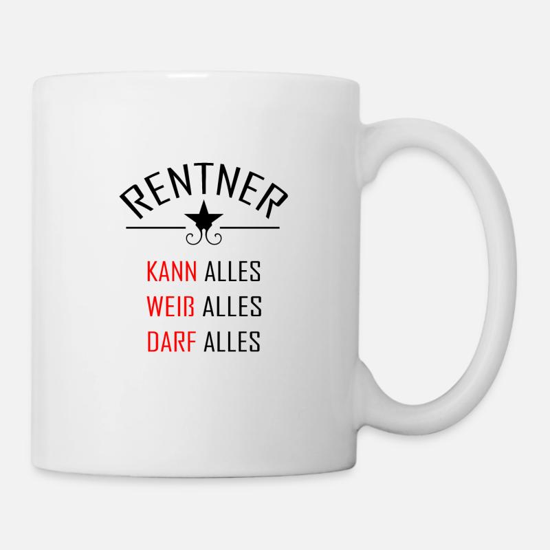Rentner Kann Alles - Tasse - Weiß