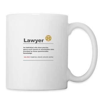 Funny lawyer job title Jura joke gift - Mug - white - Right