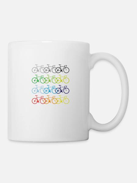 Fahrrad Fahrradfahren fahrradkurier BMX Bike Tour - Tasse - Weiß