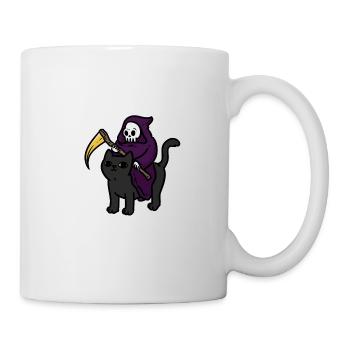 Halloween Geist Gruselig Spuk Angst Grauen Party - Tasse - Weiß - Rechts