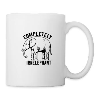 Elefanten Elefant Wortspiel - Tasse - Weiß - Rechts