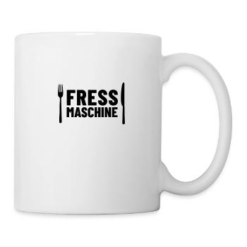Fressmaschine - Tasse - Weiß - Rechts