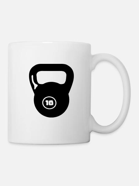 Halftergewicht Cross Bodybuilding - Tasse - Weiß