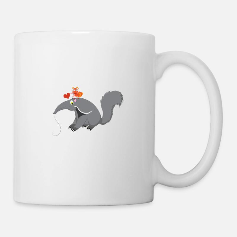 Ameisenbär - Tasse - Weiß