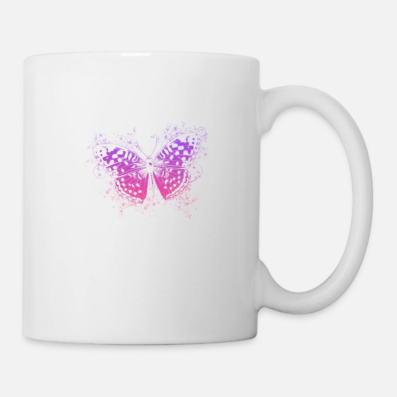 papillon - Mug blanc - blanc