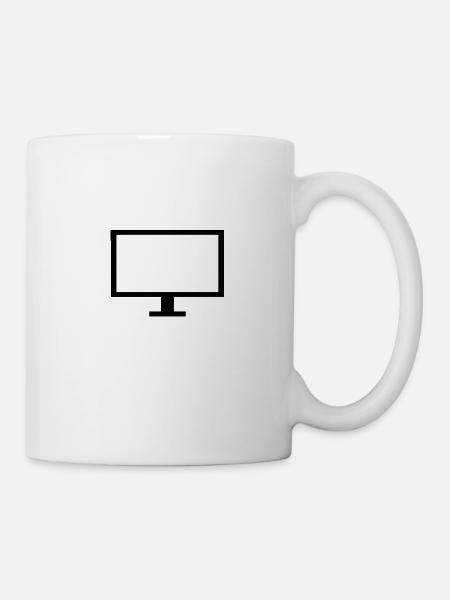Bildschirm - Tasse - Weiß