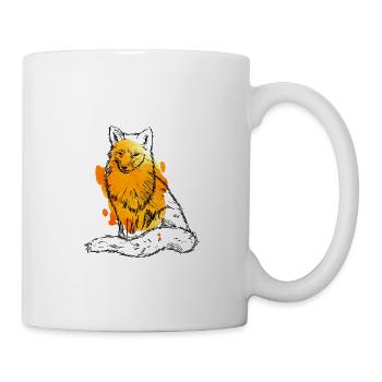 Ein Fuchs muss tun was ein Fuchs tun muss - Tasse - Weiß - Rechts