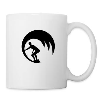 Wellenreiter - Tasse - Weiß - Rechts