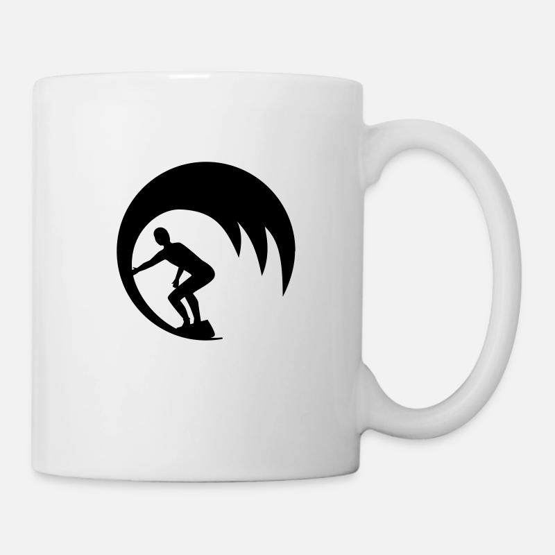 Wellenreiter - Tasse - Weiß