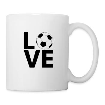 Calcio calcio calcio calcio calcio - Tazza - bianco - Destra