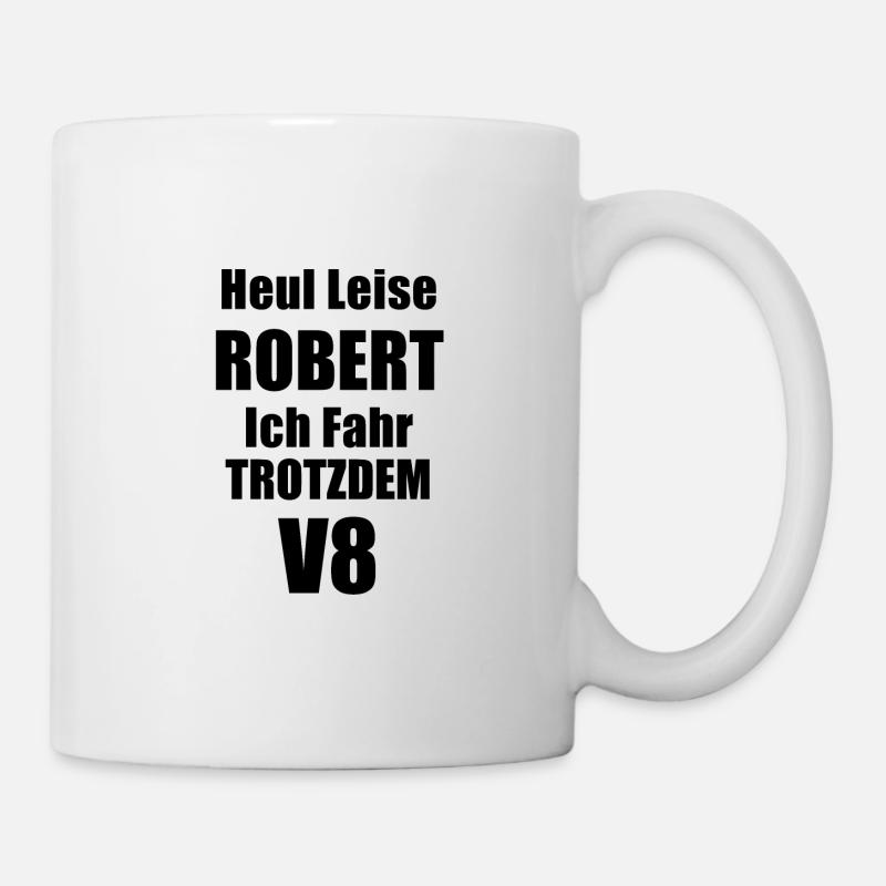 V8 Muscle-Car - Tasse - Weiß