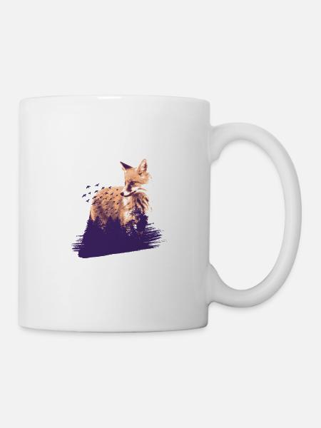 Fuchs im Wald - Tasse - Weiß