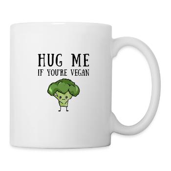 Broccoli Vegan Veggie Comic Chibi Gift - Mug - white - Right