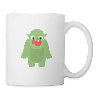 Sweet green monster cheerful - Mug - white - Right