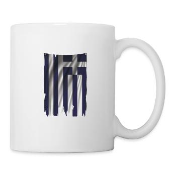 GRIECHISCHE FAHNE - Tasse - Weiß - Rechts