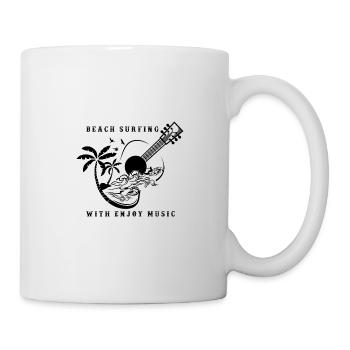 été avec la musique va tout plus léger cadeau - Mug blanc - blanc - Droite