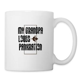 Grand-père aime les crêpes - Mug blanc - blanc - Droite