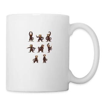 Tai Chi Chuan Martial Art Monkey TShirt Taijiquan - Mug - white - Right