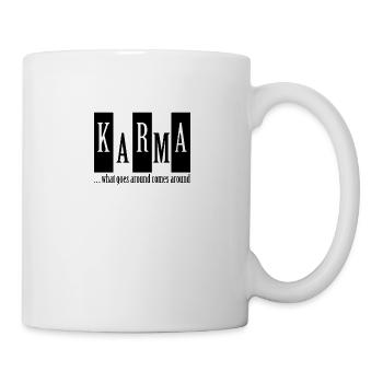 Tout prend sa revanche un jour - Mug blanc - blanc - Droite