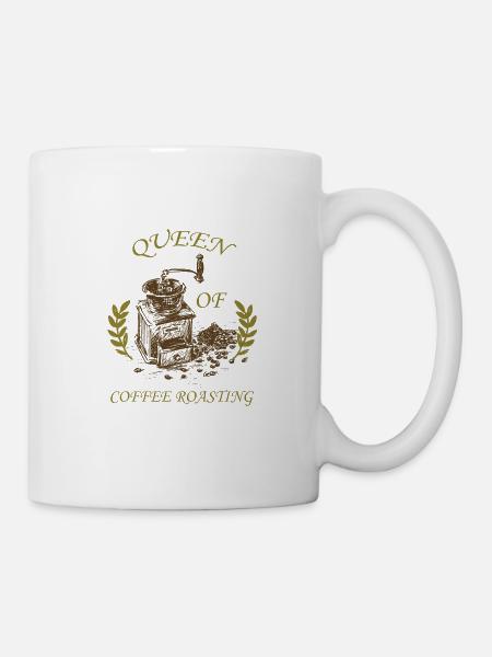 Kaffee Rösten Geschenk Idee - Tasse - Weiß