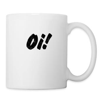 Oi! Skinhead print for Punks & Skins - Mug - white - Right
